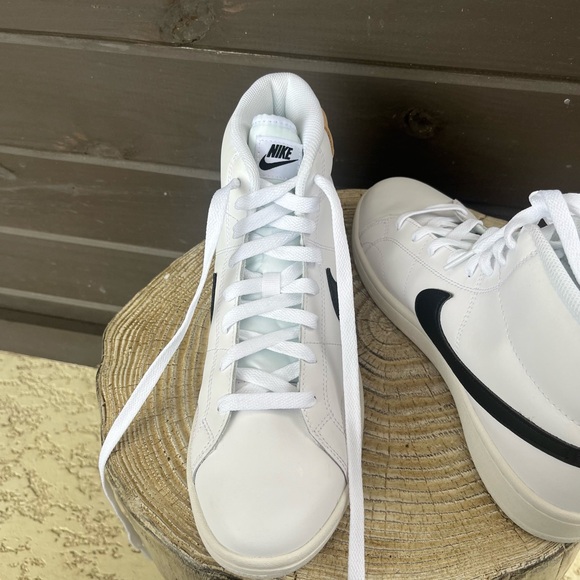 Nike Court Royale 2 Mid CQ9179-100 Men's White/Black Sneaker Shoes Size … - Picture 2 of 12